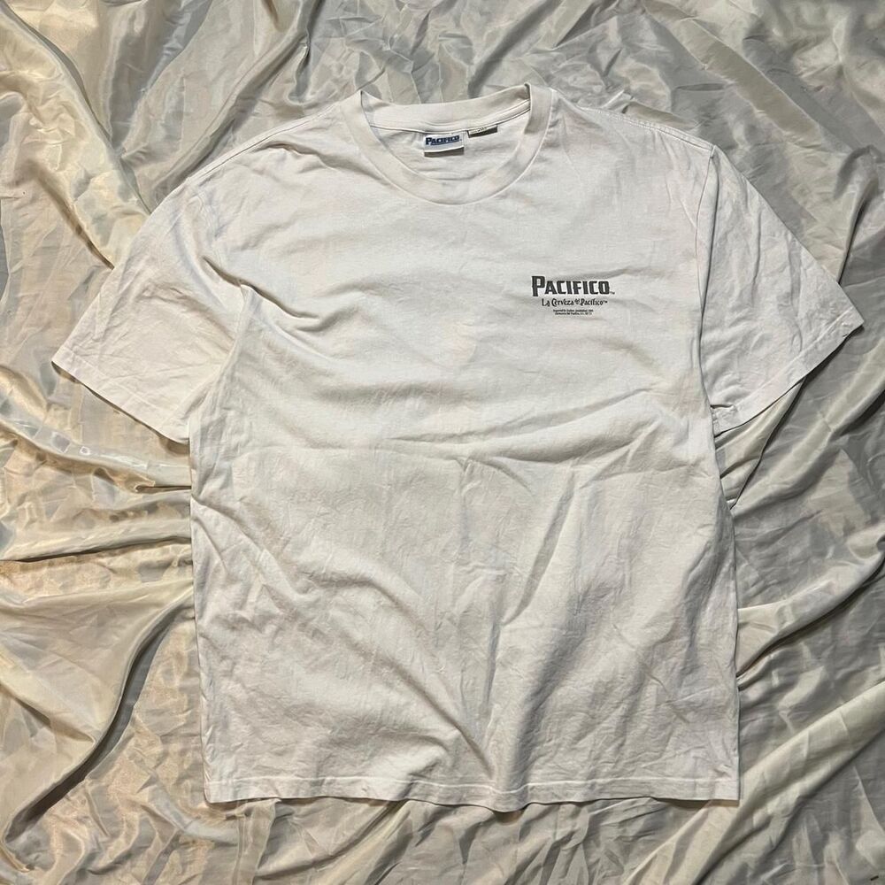 Pacifico Beer Graphic White Streetwear Tee